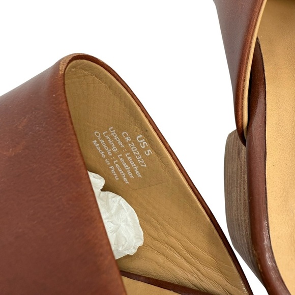 Nisolo Al-Day Heeled Mule in Brandy Size 5 - Picture 6 of 9